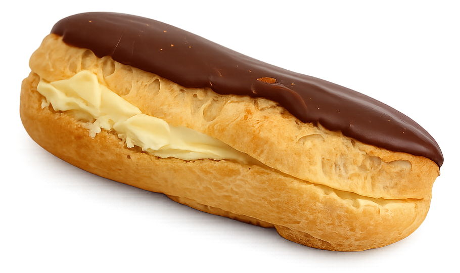 Éclair with Vanilla Custard
