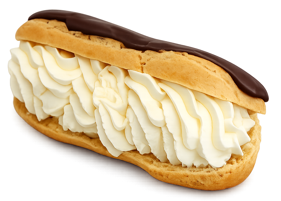 Éclair with Whipped Cream